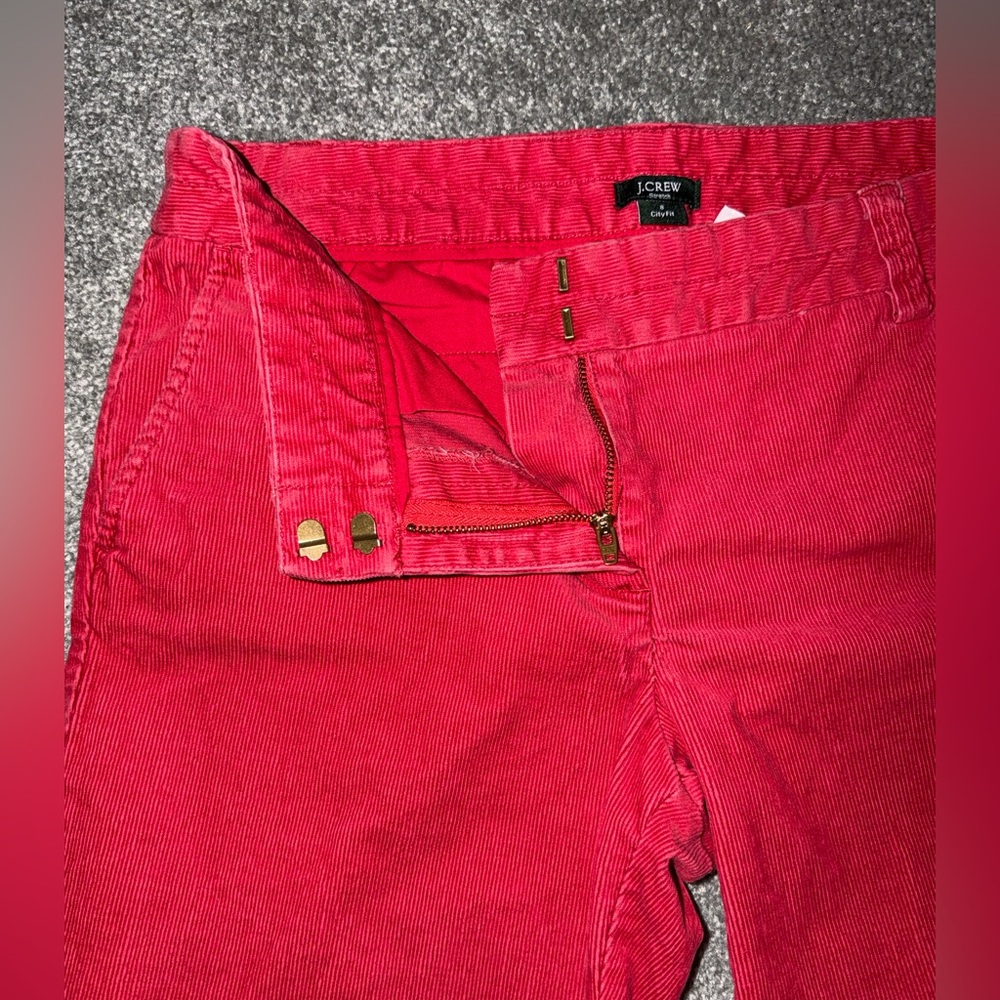 Women’s J Crew Stretch City Fit Corduroy Style Pants - Picture 3 of 5